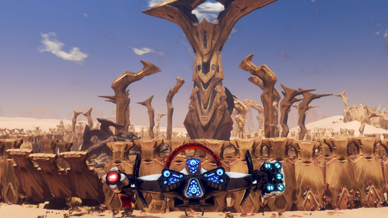 Special towers protected by simple puzzles hide some of the game’s more powerful weapon and ship mods.